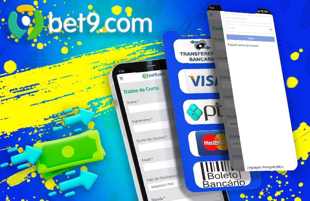 Como depositar fundos na bet9